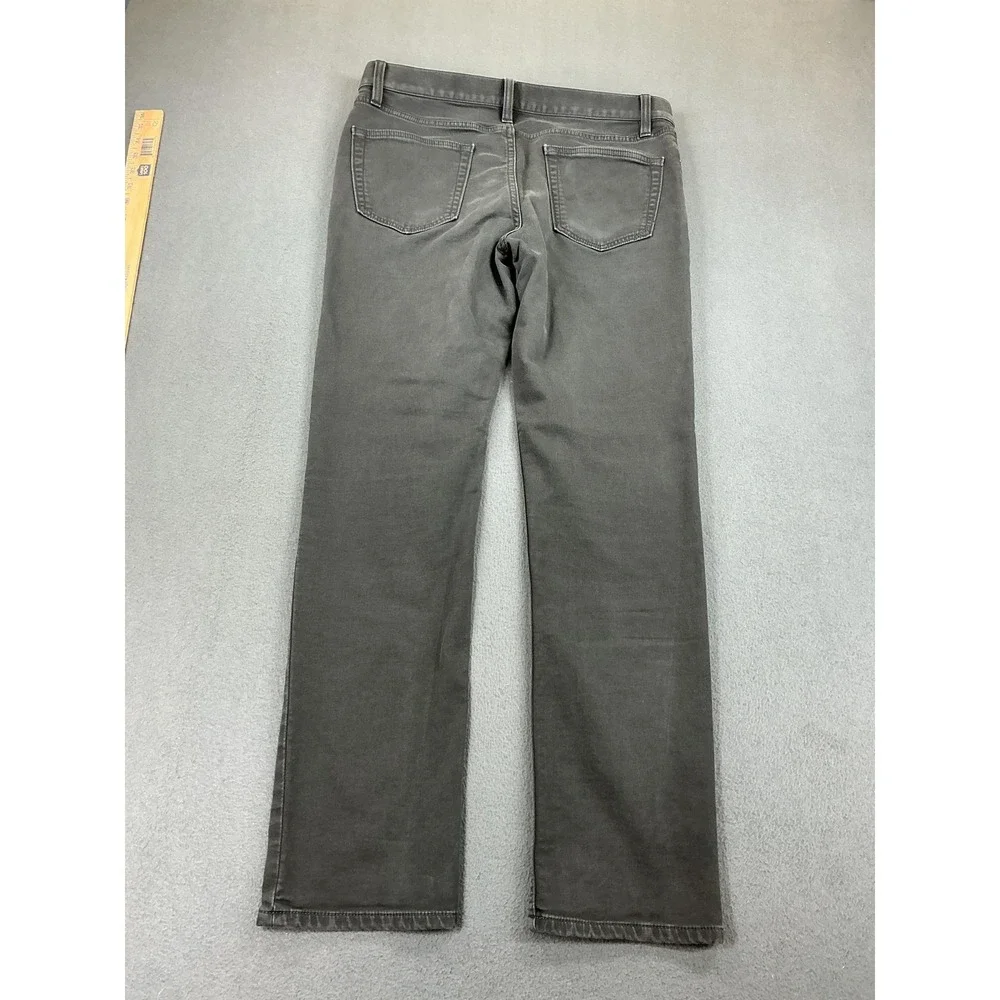 Banana Republic Traveler Jeans Mens 33x31 Gray Slim Straight Stretch‎ Denim
